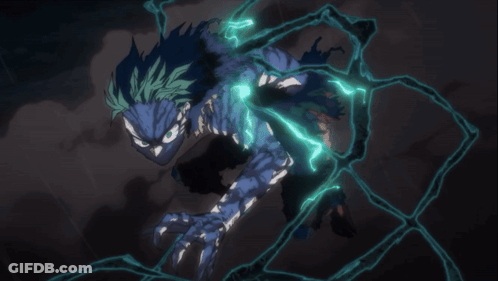 A Drawing Of A Monster With Green Lightning Coming Out Of It 'S Body GIF