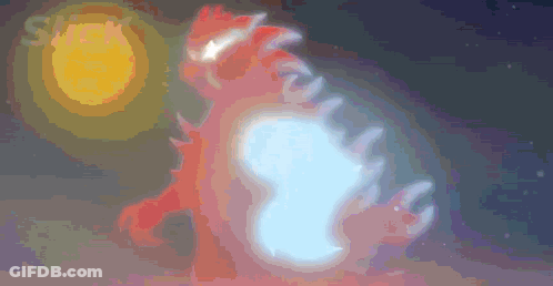 A Drawing Of A Monster With The Letter S On The Bottom GIF