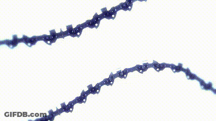 A Drawing Of A Person Holding A Gun And A Chain GIF
