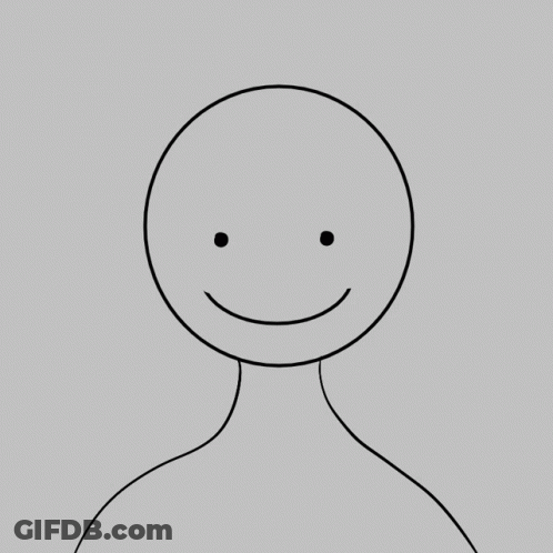 A Drawing Of A Person Holding A Knife With The Letter V On Their Face GIF