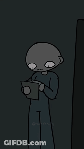 A Drawing Of A Person Holding A Piece Of Paper That Says Stage 5 Goku GIF