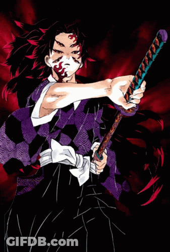 A Drawing Of A Person Holding A Sword In Their Hand GIF