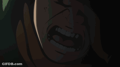 A Drawing Of A Person Laying On A Bed With Their Head Down GIF