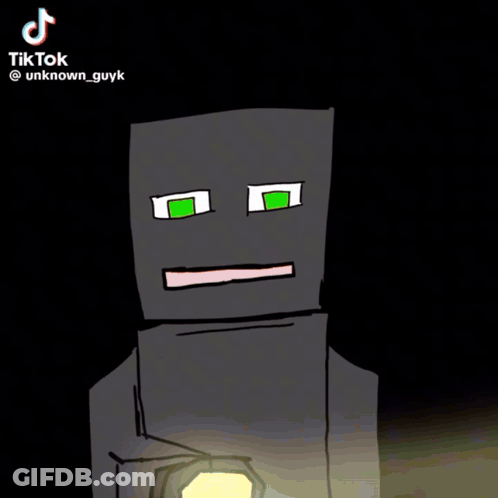 A Drawing Of A Person 'S Face Is Surrounded By Flames And Says Tiktok On The Bottom GIF