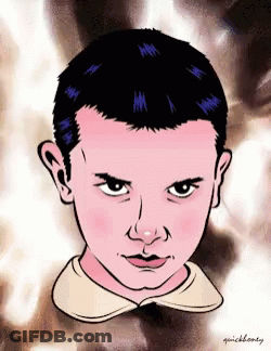 A Drawing Of A Person 'S Face With The Name Quickbounty Written On The Bottom GIF