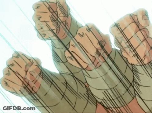 A Drawing Of A Person 'S Fist With A Few Lines Coming Out Of It GIF