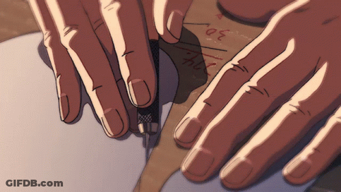A Drawing Of A Person 'S Hands With The Number 30 On The Bottom GIF