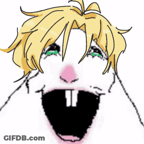 A Drawing Of A Person With A Big Mouth GIF