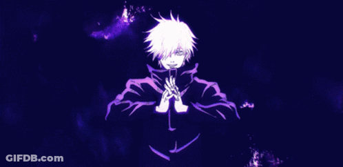 A Drawing Of A Person With A Blue Background And A Blue Ball In The Background GIF