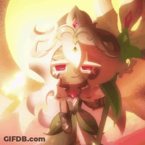 A Drawing Of A Person With A Flower In Their Hair GIF