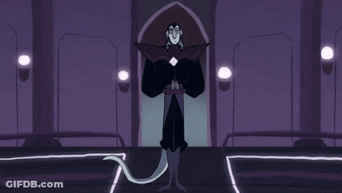 Drawing Of Person With Long Tail And Number 7 GIF