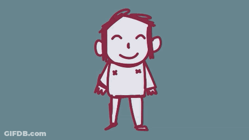 A Drawing Of A Person With A Smiley Face GIF