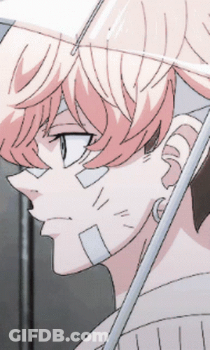 A Drawing Of A Person With Bandages On Their Face GIF