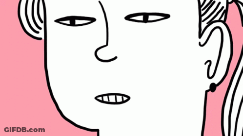A Drawing Of A Person With Braces On Their Teeth That Say Hope GIF