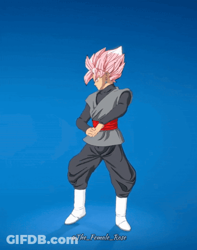 A Drawing Of A Person With Pink Hair And The Name The_female_rose GIF