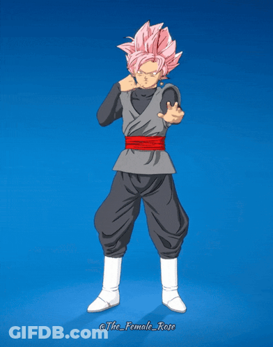 A Drawing Of A Person With Pink Hair And The Name The_female_rose On The Bottom GIF