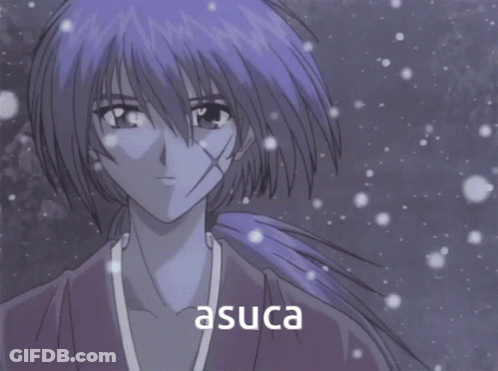 A Drawing Of A Person With The Name Asuca On It GIF