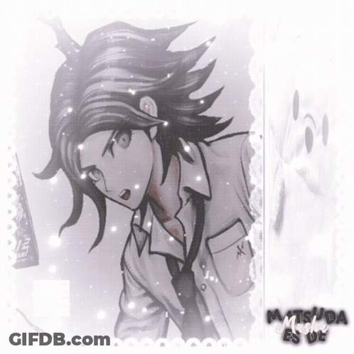 A Drawing Of A Person With The Name Matsuda On The Bottom Right GIF