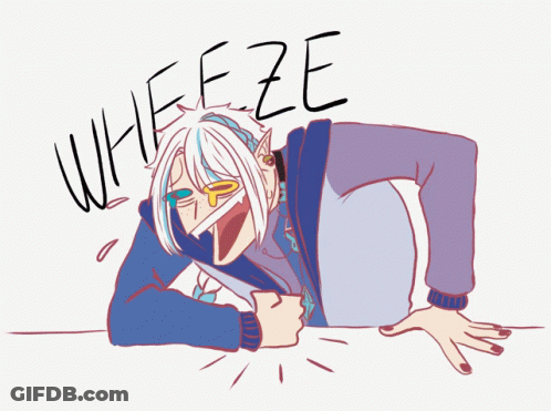 A Drawing Of A Person With The Word Whieeze Written On The Bottom GIF