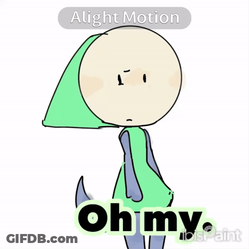 A Drawing Of A Person With The Words " Oh My " On The Bottom GIF