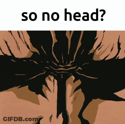 A Drawing Of A Person With The Words So No Head GIF