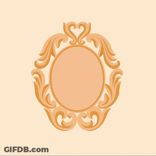 A Drawing Of A Picture Frame With The Letter S2 In The Center GIF