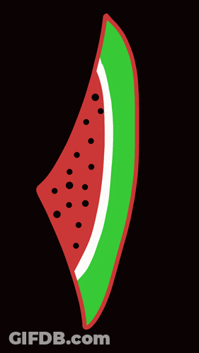 A Drawing Of A Red Green And Black Triangle GIF