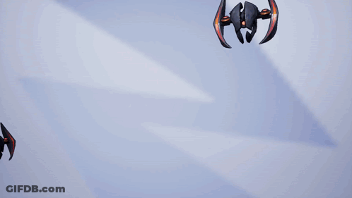 A Drawing Of A Robot With A Red Light Coming Out Of It GIF