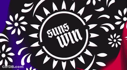 A Drawing Of A Rose And The Words Win Suns GIF