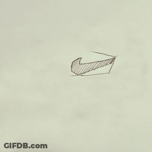 A Drawing Of A Shoe With The Words Happy Air Max Day Written Below It GIF