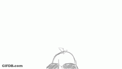 A Drawing Of A Skull With Hearts And The Word Taaa On It GIF