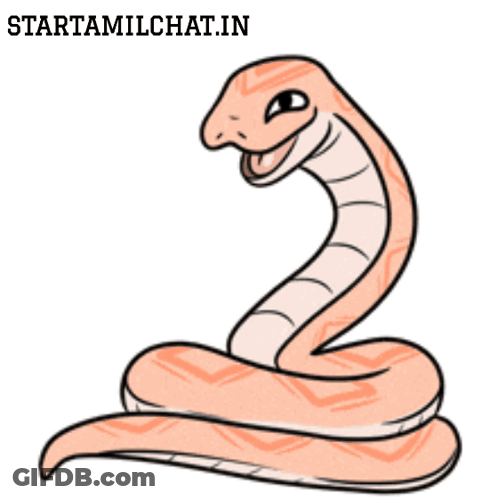 A Drawing Of A Snake With The Website Startamilchat.in Written Below It GIF