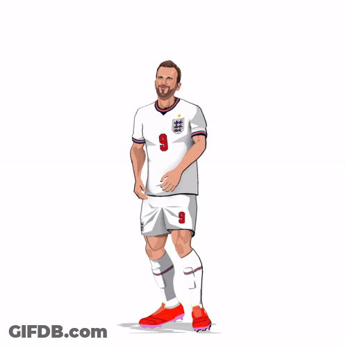 A Drawing Of A Soccer Player Wearing Number 9 GIF