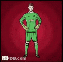 A Drawing Of A Soccer Player With The Letter B On The Bottom GIF