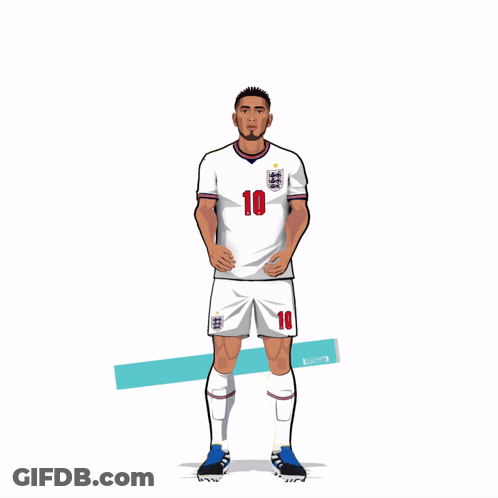 A Drawing Of A Soccer Player With The Number 10 On His Jersey GIF