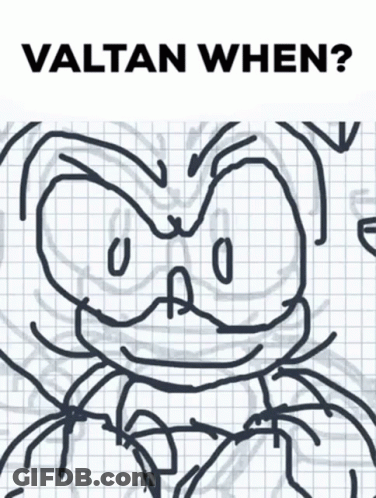 A Drawing Of A Spider With The Words " Valtan When " Written Below It GIF