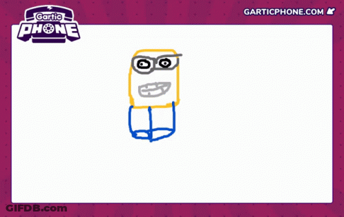 A Drawing Of A Spongebob Squarepants Character Is On A Gartic Phone Website GIF