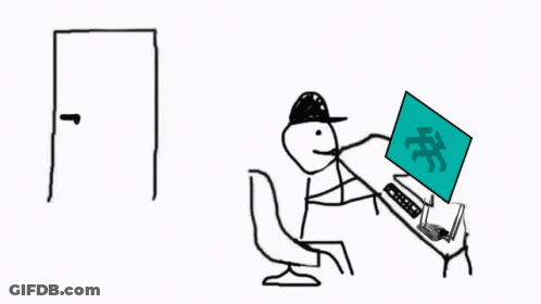 Stick Figure With Are Ya Winning Son Text GIF