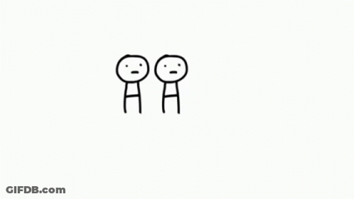 A Drawing Of A Stick Figure With The Words Get Out Written On It GIF