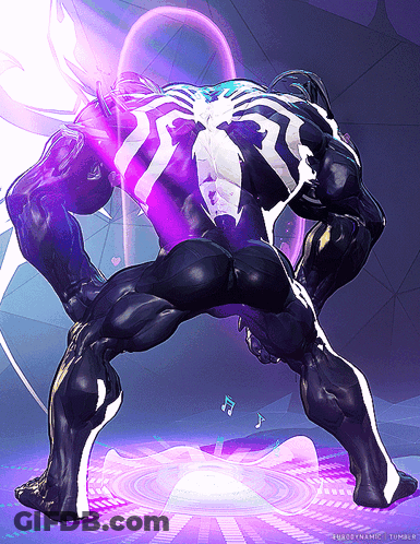A Drawing Of A Superhero With A Purple Background And The Words Subodynamic Tumblr On The Bottom GIF