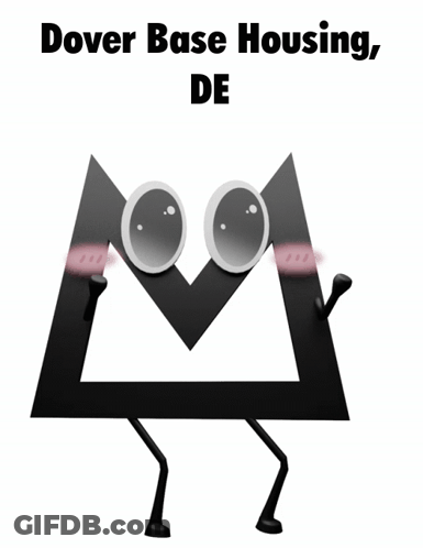 Triangle With Glasses And Dover Base Housing GIF