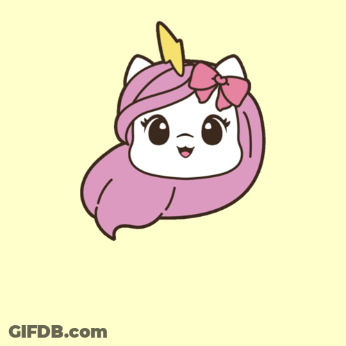 A Drawing Of A Unicorn And The Words Brave Unicorn GIF