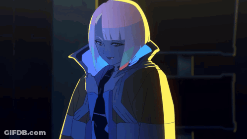 A Drawing Of A Woman With A Blue Cape On Her Shoulder GIF