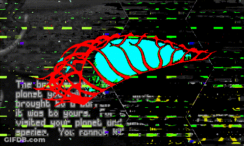 A Drawing Of A Worm With The Words " The Planet You Brought It Was To Yours " On The Bottom GIF
