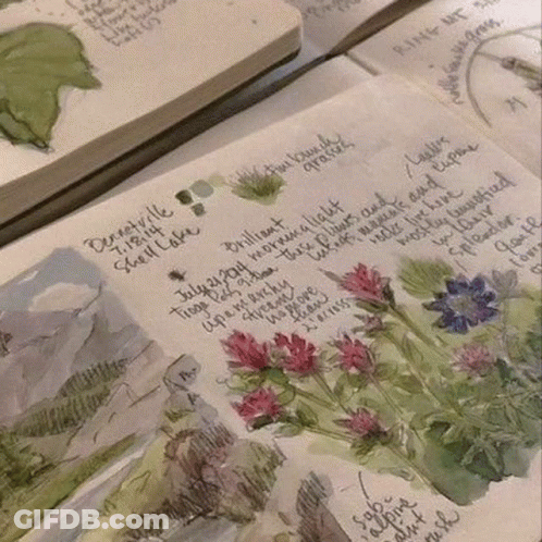A Drawing Of Flowers With The Date July 21 2014 Written On It GIF