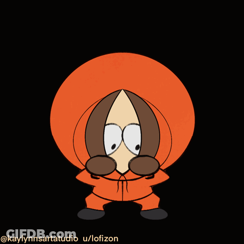 A Drawing Of Kenny From South Park With The Caption Kaylynnsarstudio U / Lofizon GIF
