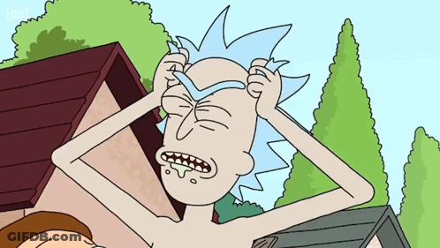 A Drawing Of Rick From Rick And Morty GIF