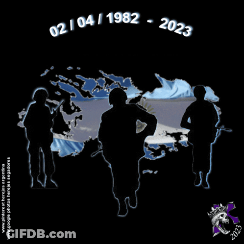 A Drawing Of Soldiers With The Date 02/04/1982 GIF