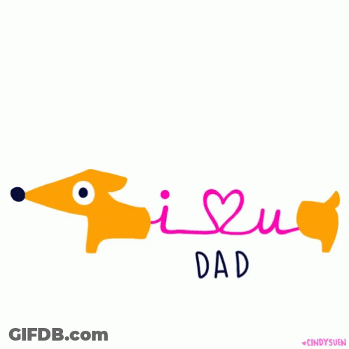 A Drawing Of Two Dachshunds With The Name Cindysuen At The Bottom GIF