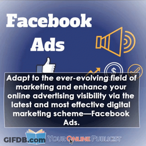 Facebook Ad About Evolving Marketing And Online Ads GIF